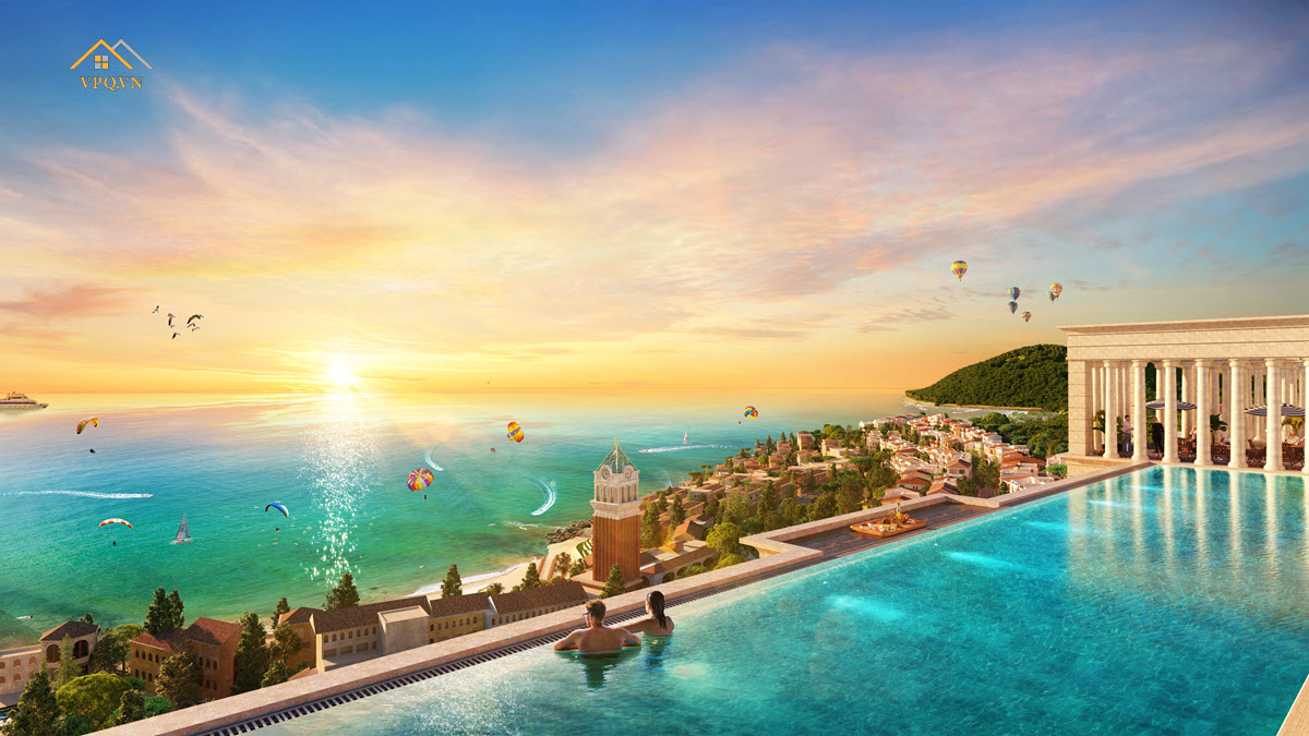 Bể bơi v&ocirc; cực tầm view tỷ đ&ocirc; tr&ecirc;n m&aacute;i của căn hộ Hillside
